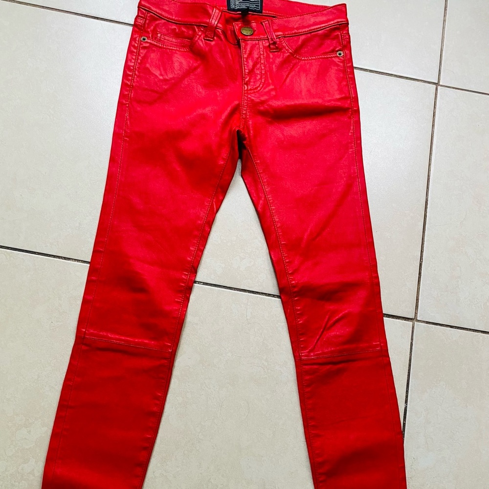 CURRENT ELLIOTT STILETTO LEATHER LEGGING - Picture 8 of 10
